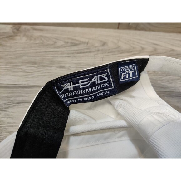 Ahead Golf Hat White w/ Red Hand Finger Pointing "Heads Up Golf Champs" - Picture 7 of 9